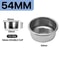 Universal Stainless Steel Coffee Filter Basket Professional 515458mm Bottomless Portafilter Bowl 9