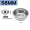 Universal Stainless Steel Coffee Filter Basket Professional 515458mm Bottomless Portafilter Bowl 10