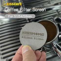 professional espresso puck screen – reusable precision filter for breville, sage, and delonghi (51/53.5/58.5mm)