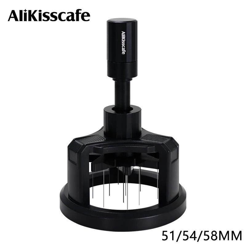 ALIKISSCAFE Adjustable WDT Tool Professional Espresso Needle Distributor For 515458mm Portafilters 1
