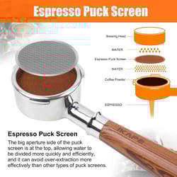 ikape precision espresso puck screen – professional reusable filter for 51/54/58.5mm portafilters