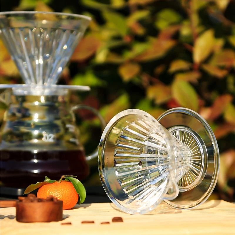 Crystal Eye Glass Coffee Dripper Professional 14 Cup Pour Over Accessories For Precision Slow Brew 3