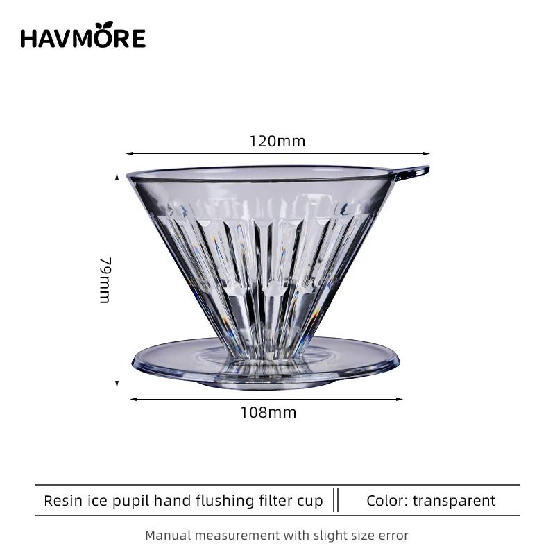 Crystal Eye Glass Coffee Dripper Professional 14 Cup Pour Over Accessories For Precision Slow Brew 7
