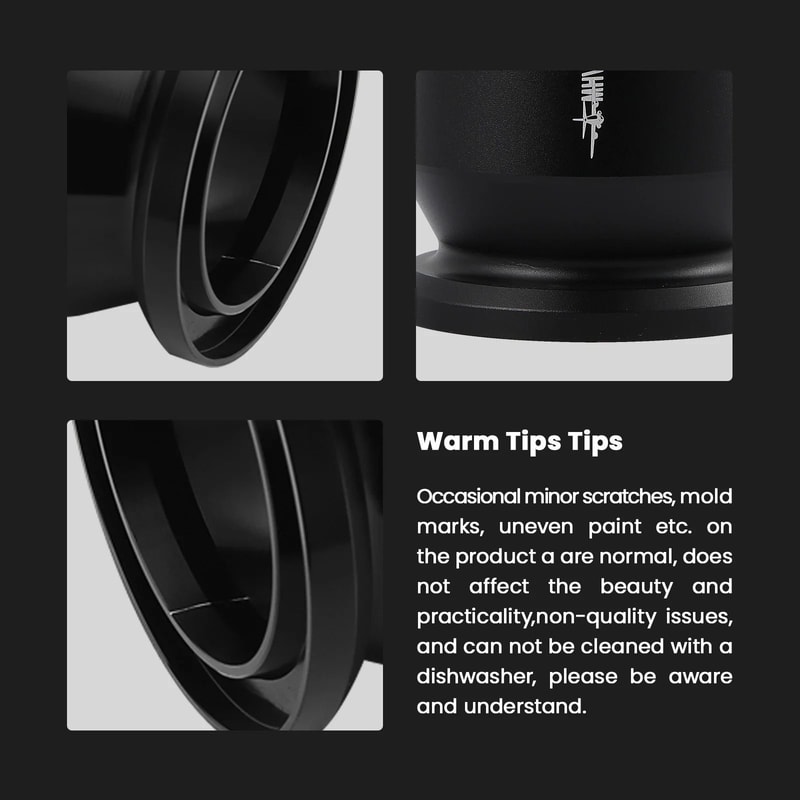 MHW3BOMBER Espresso Dosing Cup Stirrer Set Professional Aluminum Alloy Funnel For 5154mm 58mm Po 3