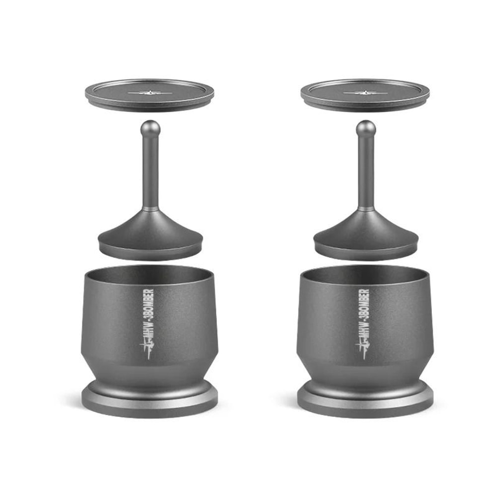 MHW3BOMBER Espresso Dosing Cup Stirrer Set Professional Aluminum Alloy Funnel For 5154mm 58mm Po 8