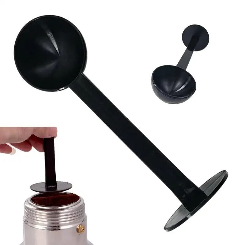 DualFunction Coffee Measuring Scoop Tamper Professional 2in1 Espresso Tamping Spoon 2