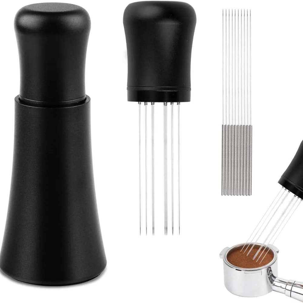 Professional WoodHandled WDT Tool Precision Espresso Needle Distributor For Barista Extraction 0