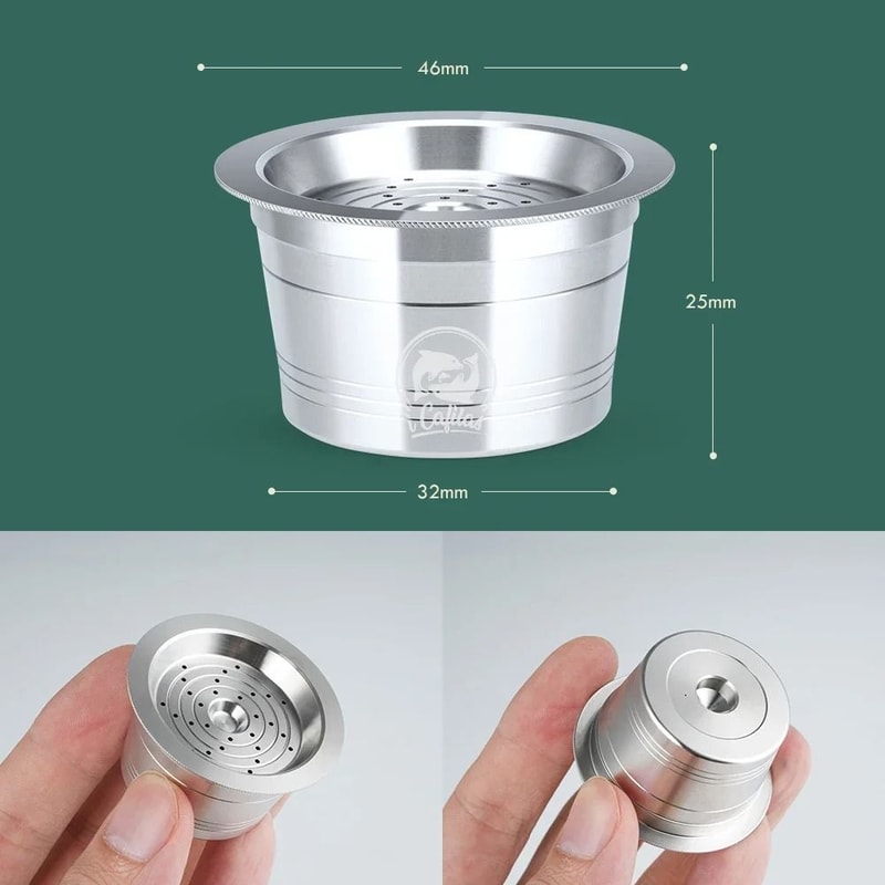ICafilas Stainless Steel Reusable Capsules Professional Refillable Pods For Cafissimo KFee Caffita 2