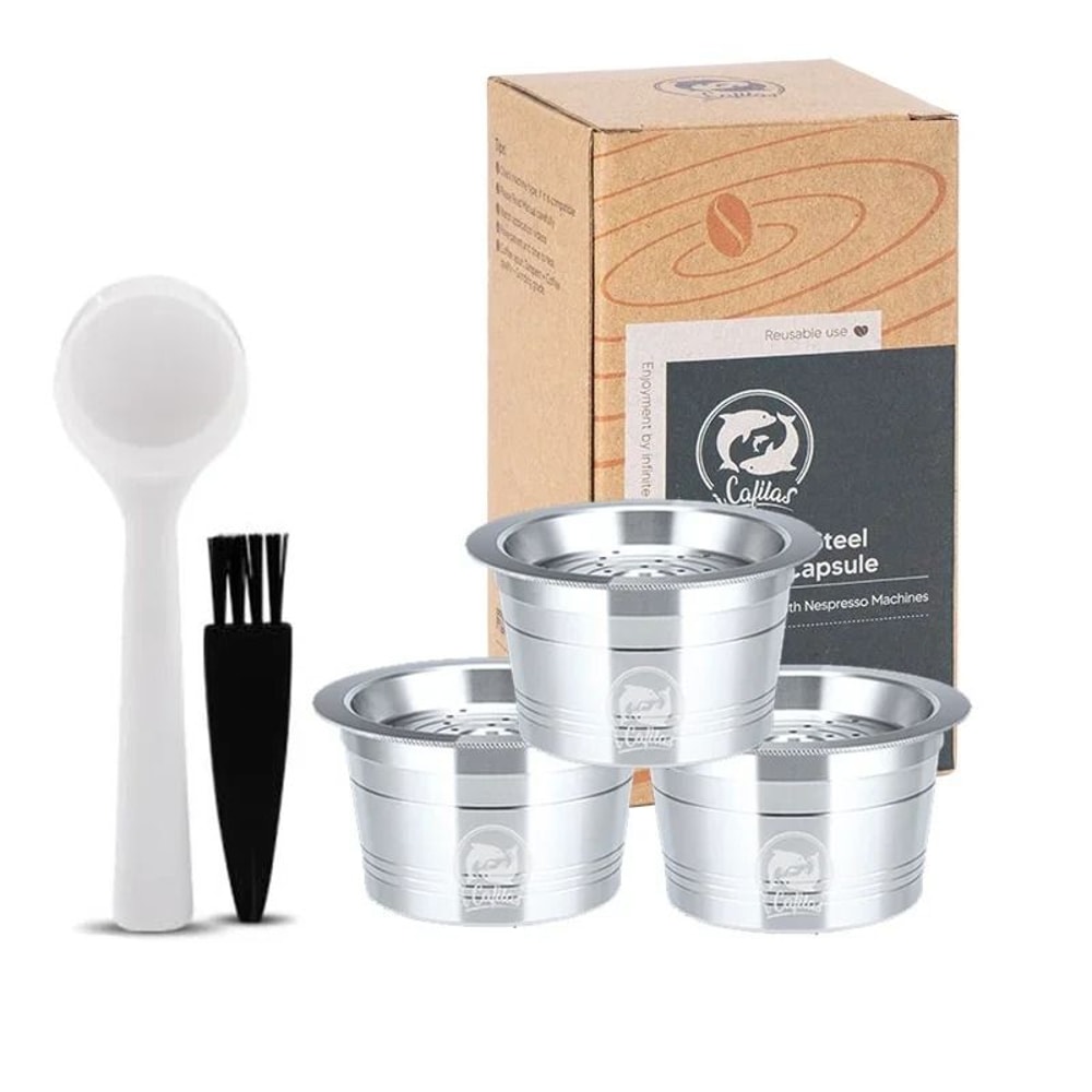 ICafilas Stainless Steel Reusable Capsules Professional Refillable Pods For Cafissimo KFee Caffita 9