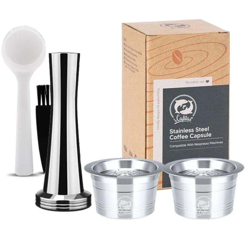 ICafilas Stainless Steel Reusable Capsules Professional Refillable Pods For Cafissimo KFee Caffita 11