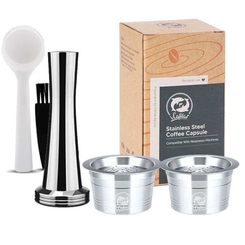 ICafilas Stainless Steel Reusable Capsules Professional Refillable Pods For Cafissimo KFee Caffita 11