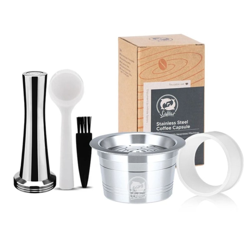 ICafilas Stainless Steel Reusable Capsules Professional Refillable Pods For Cafissimo KFee Caffita 13