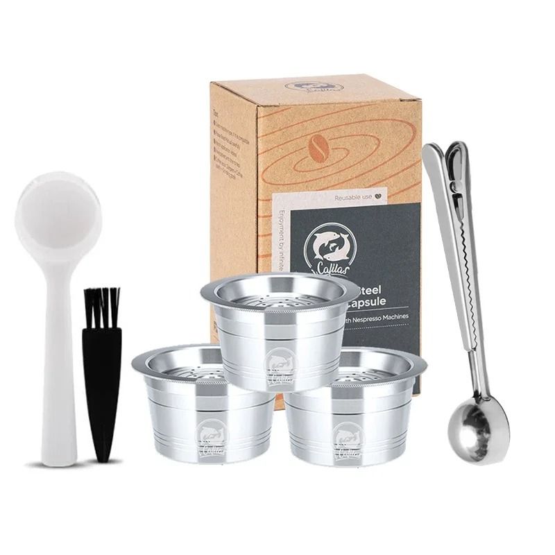 ICafilas Stainless Steel Reusable Capsules Professional Refillable Pods For Cafissimo KFee Caffita 15