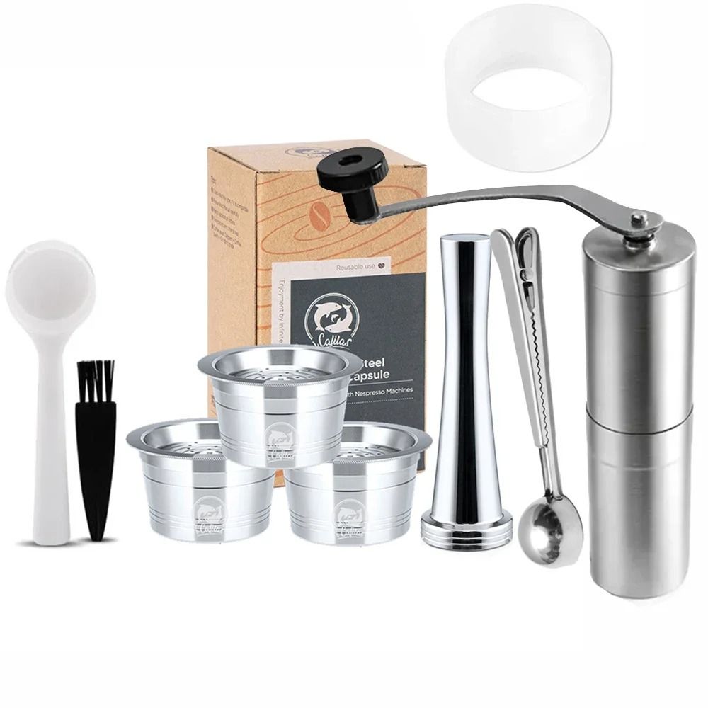 ICafilas Stainless Steel Reusable Capsules Professional Refillable Pods For Cafissimo KFee Caffita 18
