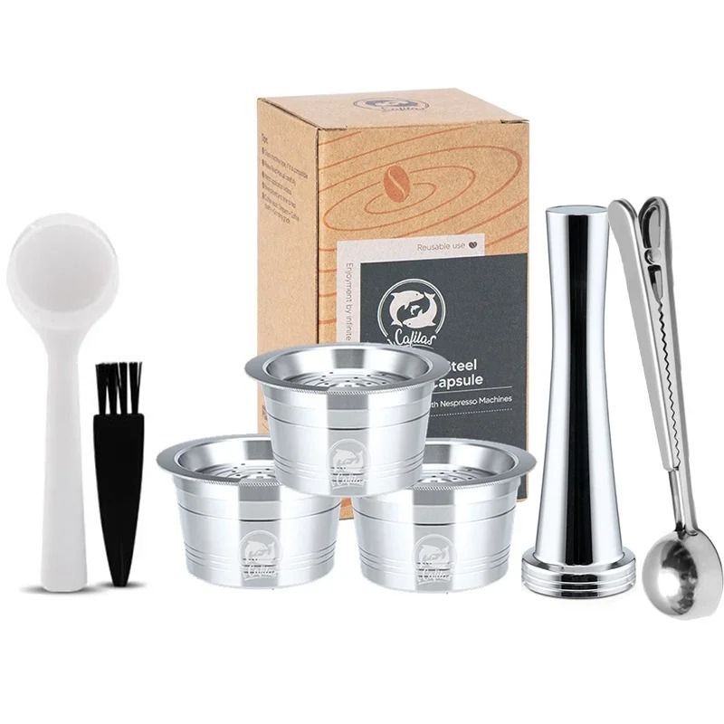 ICafilas Stainless Steel Reusable Capsules Professional Refillable Pods For Cafissimo KFee Caffita 23