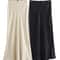 Mooyufon Vintage Satin HighWaist Long Skirt Spring 2024 Chic Bow Decoration HLine Skirt 0
