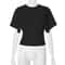 Premium Pure Cotton Crew Neck Pullover Womens LooseFit WaistDefining Cropped Top With Exposed Nave 8