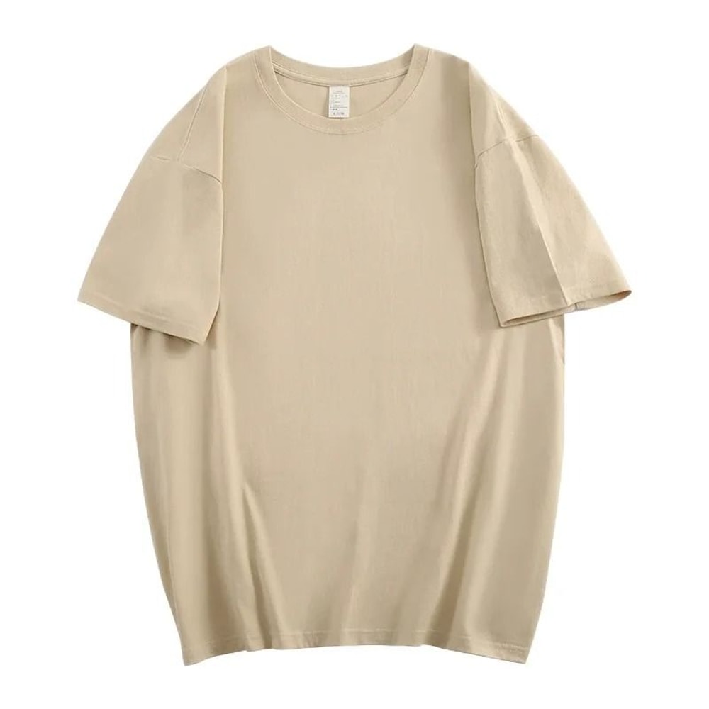 Premium 100 Cotton Unisex TShirt Professional LooseFit ShortSleeved Casual Basic Top 9