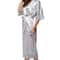 Lace Patchwork Satin Kimono Robe Professional Silk Long Nightgown Wedding Bridesmaid Lingerie 14