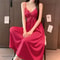 Elegant Female Ice Silk Robe Set Professional HollowOut Lace Nightdress Silky Loungewear Lingerie 9