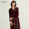Luxury 19 Momme Heavyweight Silk Long Robe 100 Mulberry Silk Velvet Winter Bathrobe 8