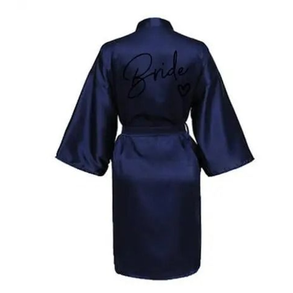 Wedding Party Team Bride Robe Professional Satin Kimono Pajamas Bridesmaid Bathrobe SP003 9