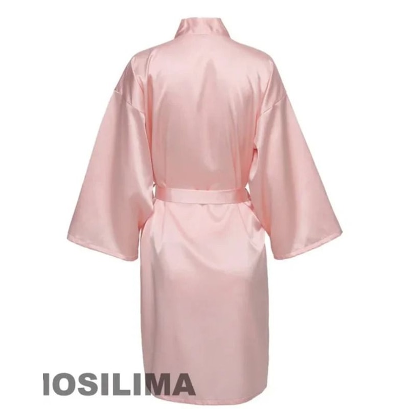 Wedding Party Team Bride Robe Professional Satin Kimono Pajamas Bridesmaid Bathrobe SP2000 3
