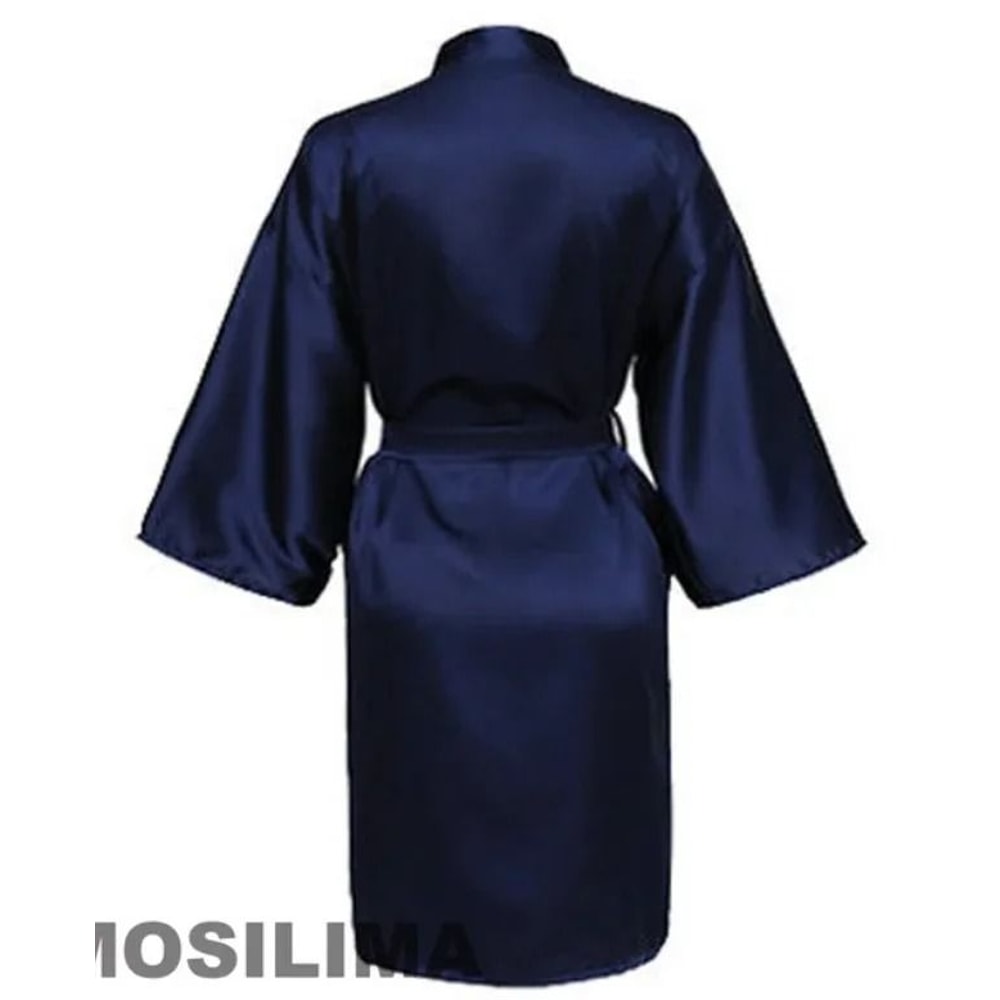 Wedding Party Team Bride Robe Professional Satin Kimono Pajamas Bridesmaid Bathrobe SP2000 5