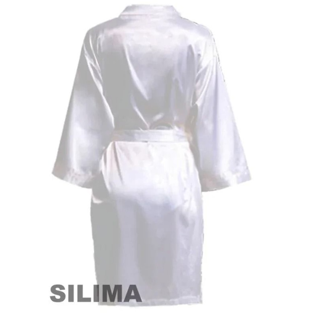 Wedding Party Team Bride Robe Professional Satin Kimono Pajamas Bridesmaid Bathrobe SP2000 6