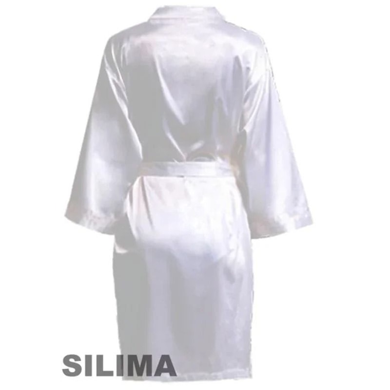 Wedding Party Team Bride Robe Professional Satin Kimono Pajamas Bridesmaid Bathrobe SP2000 6
