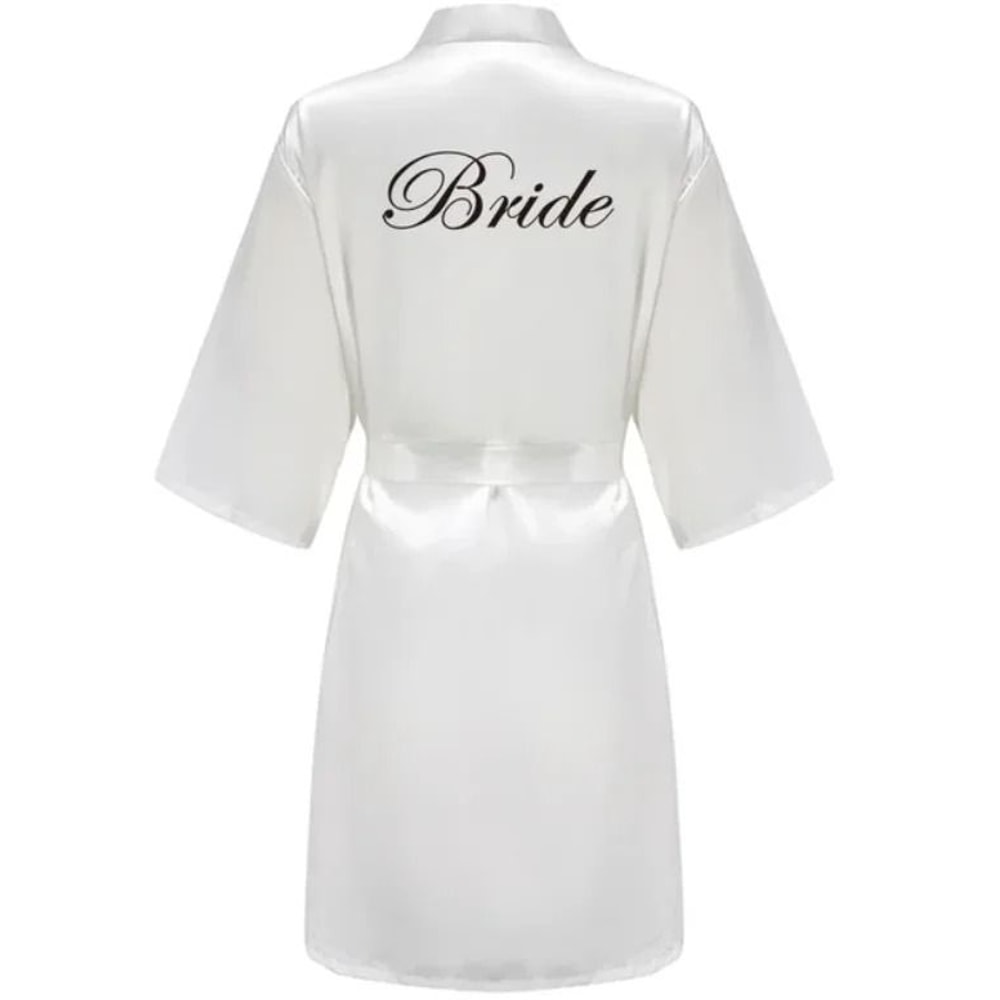 Wedding Party Team Bride Robe Professional Satin Kimono Pajamas Bridesmaid Bathrobe SP2000 8