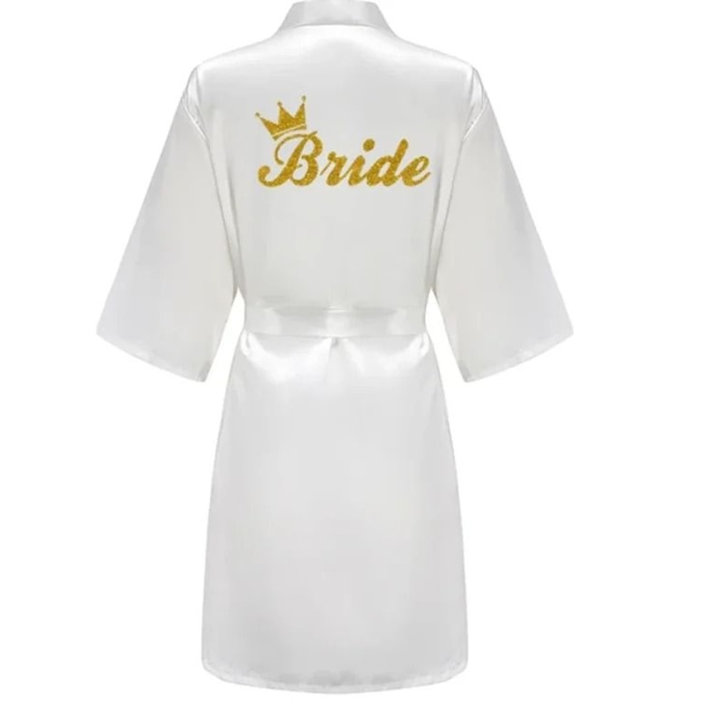 Wedding Party Team Bride Robe Professional Satin Kimono Pajamas Bridesmaid Bathrobe SP2000 10