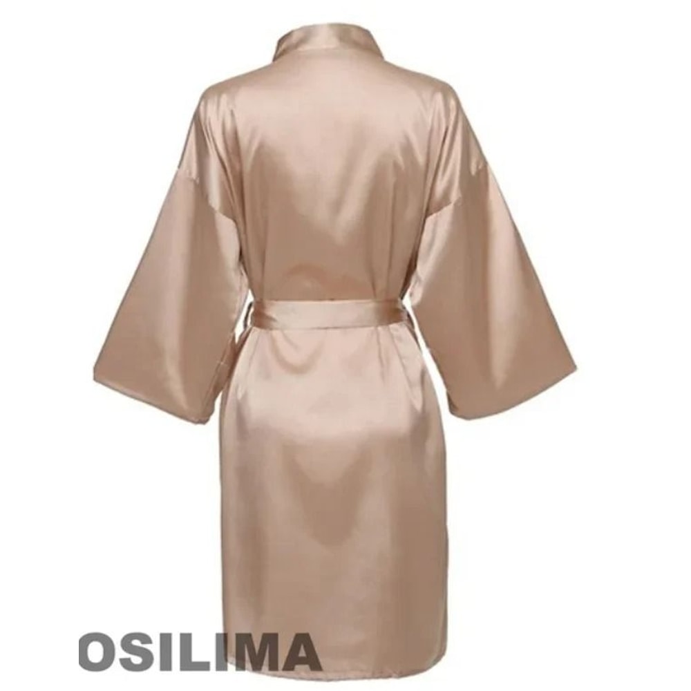 Wedding Party Team Bride Robe Professional Satin Kimono Pajamas Bridesmaid Bathrobe SP2000 13