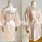 Luxurious White Bridal Feather Robe Professional Satin Wedding Kimono Sexy Bridesmaid Peignoir 3