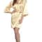 Solid Silk Satin Short Kimono Robe Professional Bridal Party Peignoir Sexy Fashion Bathrobe 18