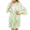 Solid Silk Satin Short Kimono Robe Professional Bridal Party Peignoir Sexy Fashion Bathrobe 6