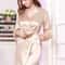 Solid Silk Satin Short Kimono Robe Professional Bridal Party Peignoir Sexy Fashion Bathrobe 26