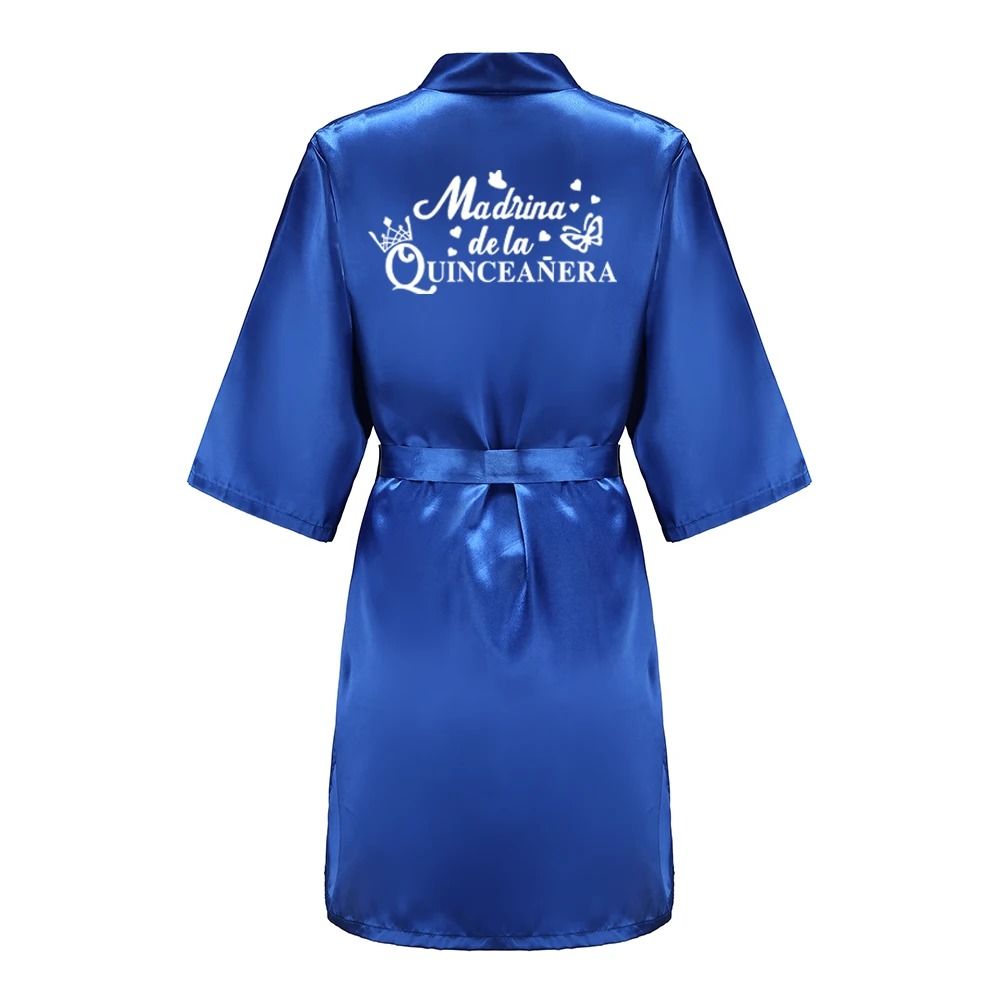 Princess Quinceanera Birthday Party Robe Professional Silkly Nightgown Mis XV Sweet 15 Bathrobe 13