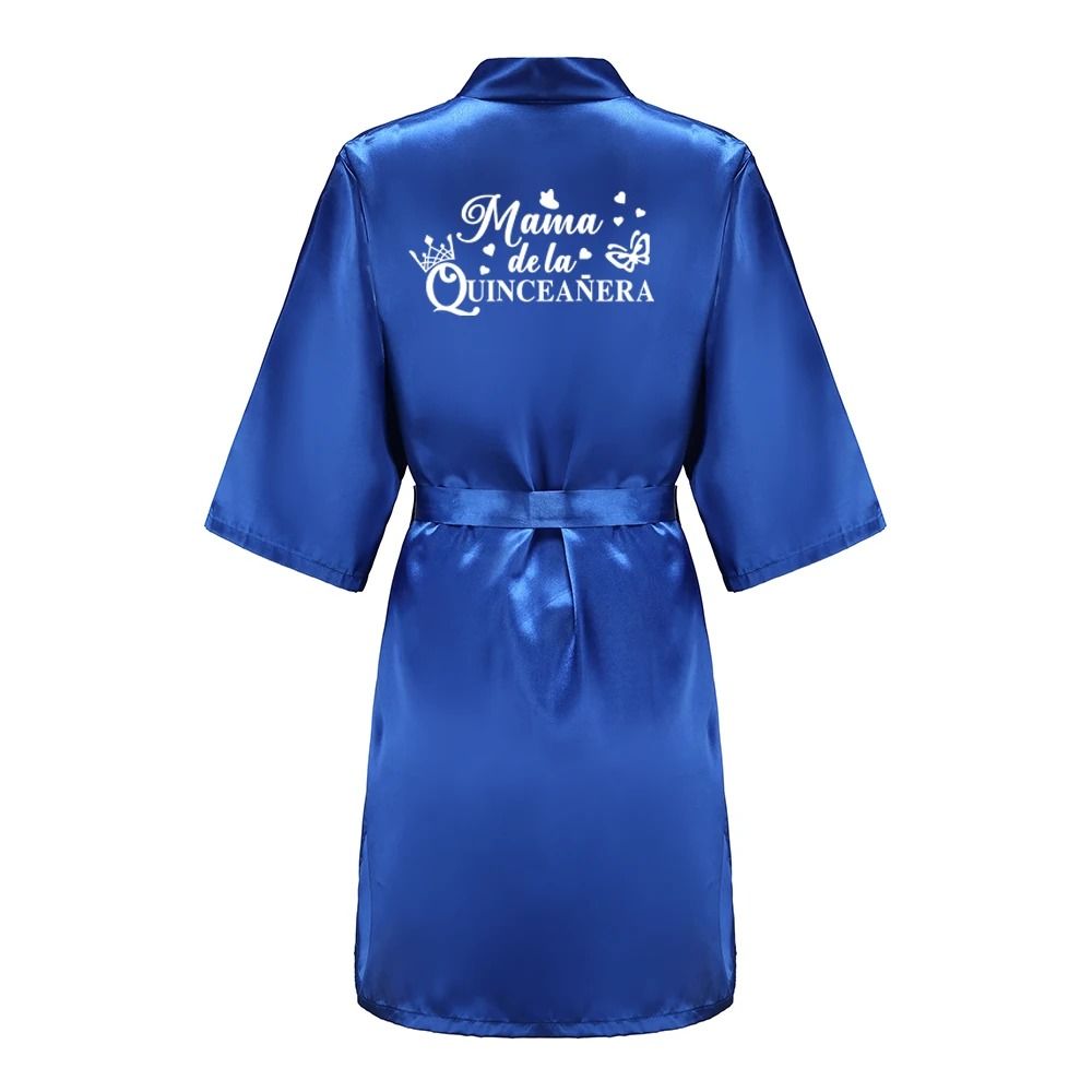 Princess Quinceanera Birthday Party Robe Professional Silkly Nightgown Mis XV Sweet 15 Bathrobe 14