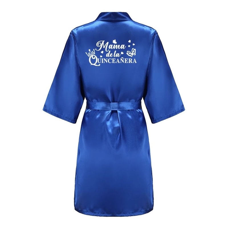 Princess Quinceanera Birthday Party Robe Professional Silkly Nightgown Mis XV Sweet 15 Bathrobe 14