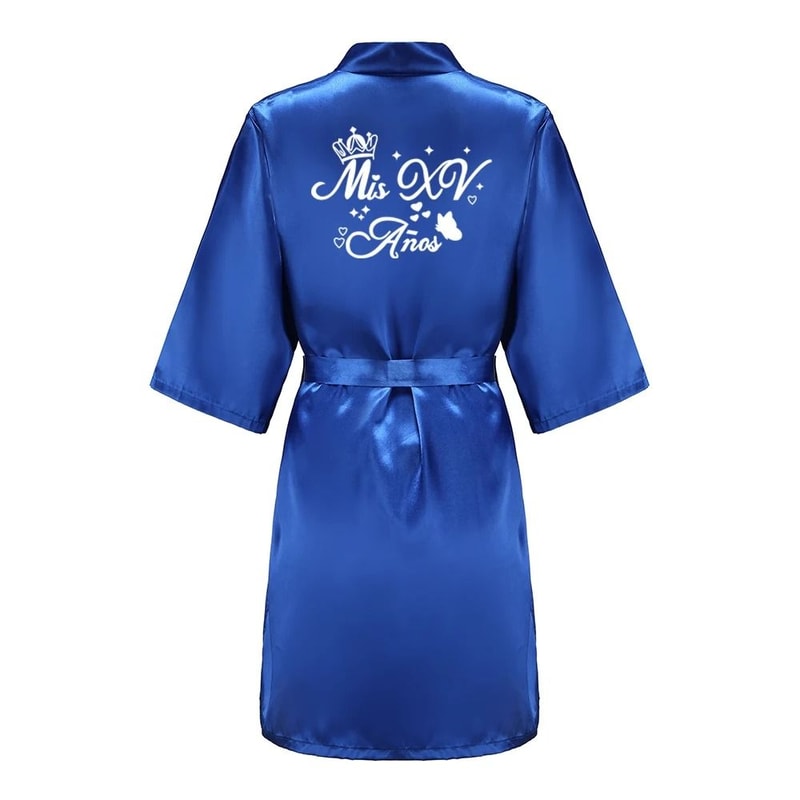 Princess Quinceanera Birthday Party Robe Professional Silkly Nightgown Mis XV Sweet 15 Bathrobe 16