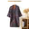 Premium Cotton Printed Kimono Robe For Men Professional Long Style BlueGreen Bathrobe 7