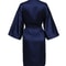 Elegant Solid Satin Night Robe Professional Half Sleeve VNeck House Robe With Belt 10