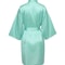 Elegant Solid Satin Night Robe Professional Half Sleeve VNeck House Robe With Belt 11