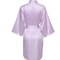 Elegant Solid Satin Night Robe Professional Half Sleeve VNeck House Robe With Belt 13