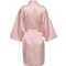 Elegant Solid Satin Night Robe Professional Half Sleeve VNeck House Robe With Belt 15