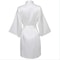 Elegant Solid Satin Night Robe Professional Half Sleeve VNeck House Robe With Belt 19