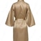 Elegant Solid Satin Night Robe Professional Half Sleeve VNeck House Robe With Belt 2