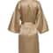 Elegant Solid Satin Night Robe Professional Half Sleeve VNeck House Robe With Belt 6