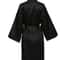 Elegant Solid Satin Night Robe Professional Half Sleeve VNeck House Robe With Belt 7